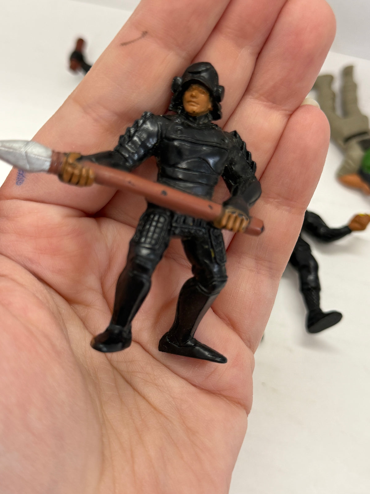 Vintage 1986 Mattel GUTS! Akido force ninja figures Army  lot of 6