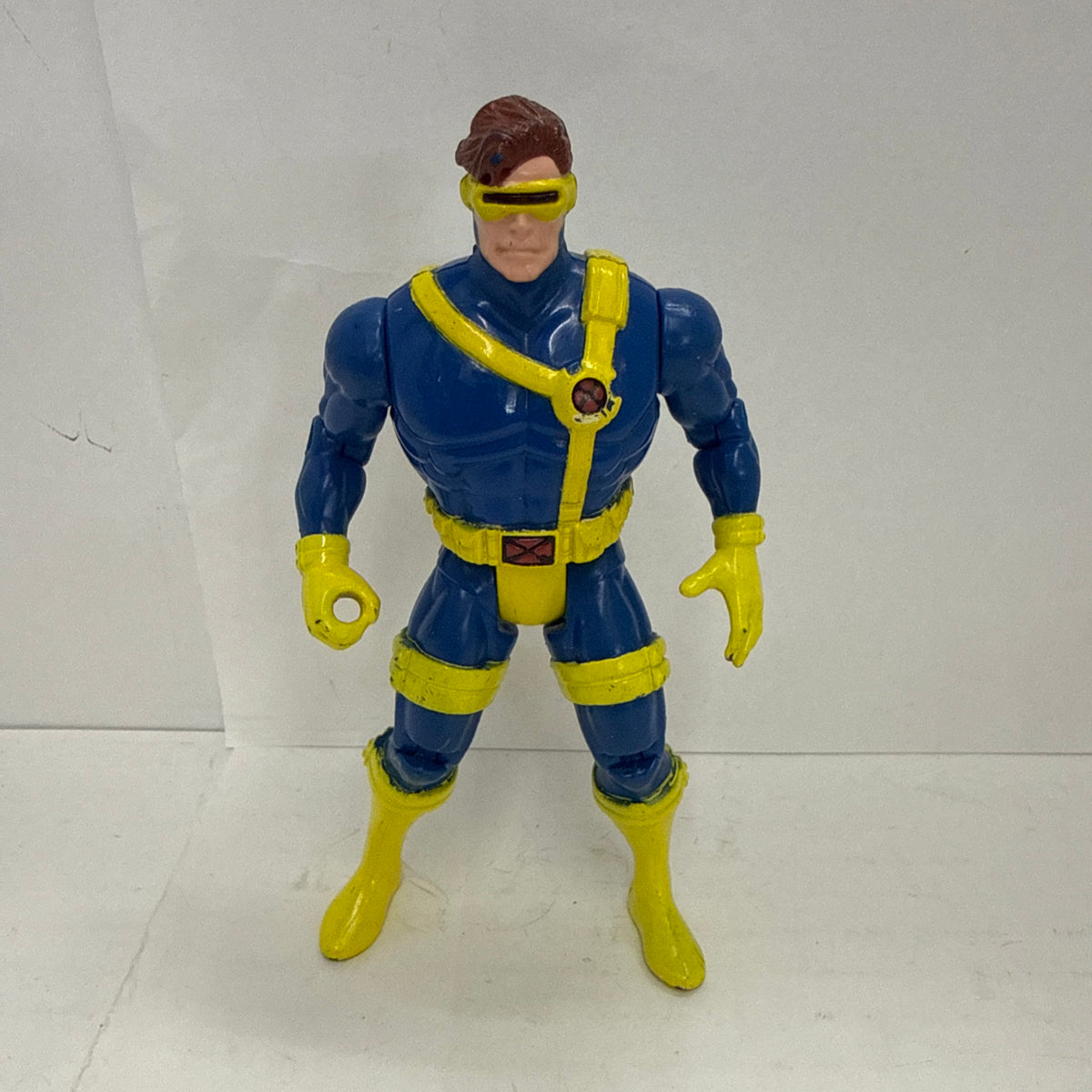 Vintage X-Men Cyclops Deluxe Edition 10” Action Figure 1993 Toy Biz Incomplete