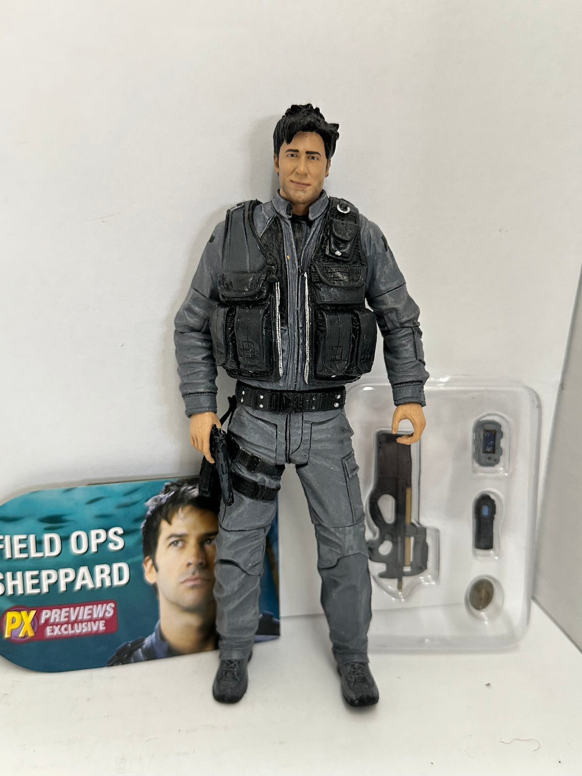 Stargate Atlantis Series 1 PX Previews Exclusive Field Ops Sheppard Figure #1