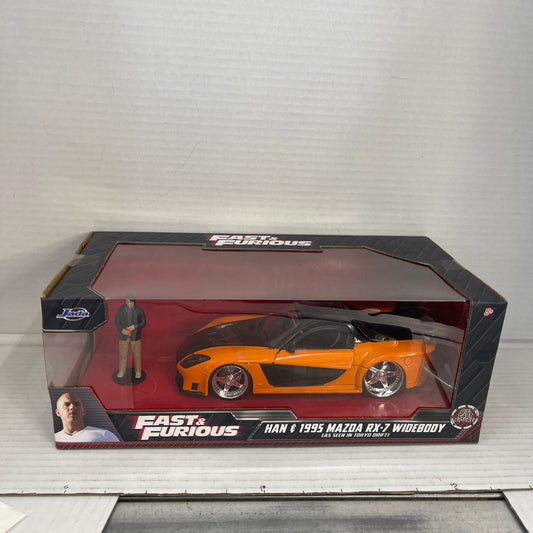 JADA 1/24 1:24 1995 MAZDA RX-7 WIDEBODY HAN FAST & FURIOUS FD3S Veilside 🔰
