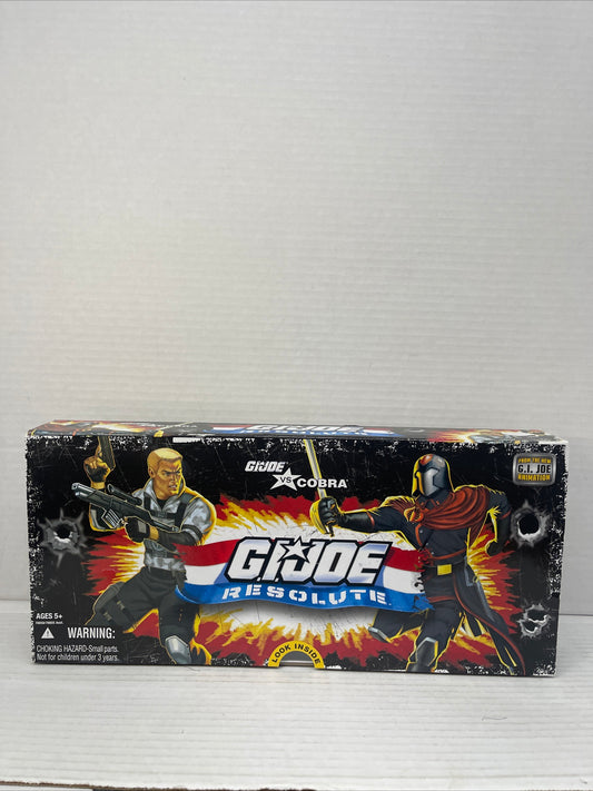 GI Joe 25th Anniversary Resolute Set 5 Pack New Duke Cobra Commander B.A.T.