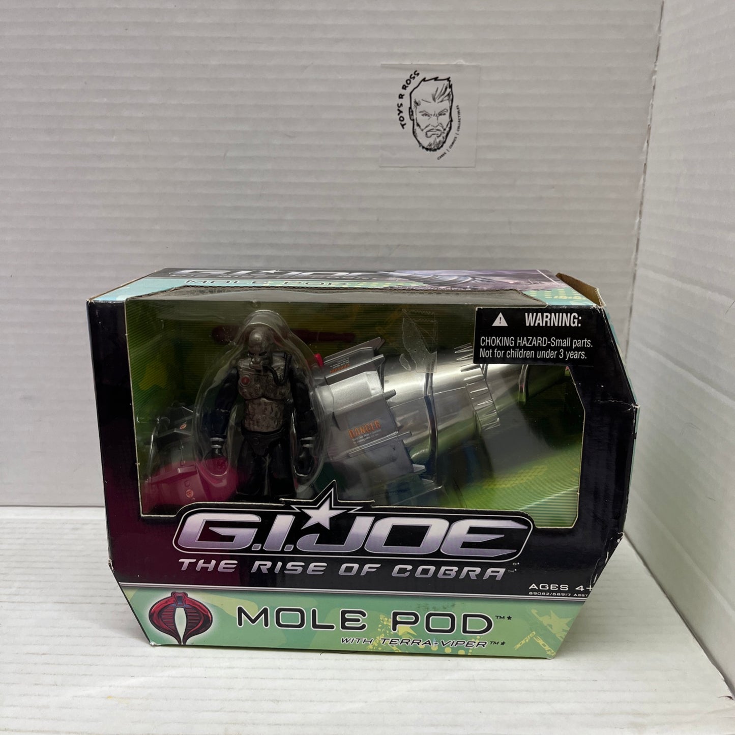 Hasbro 2009 GI Joe Rise of Cobra - MOLE POD & TERRA-VIPER - Sun Damage Box
