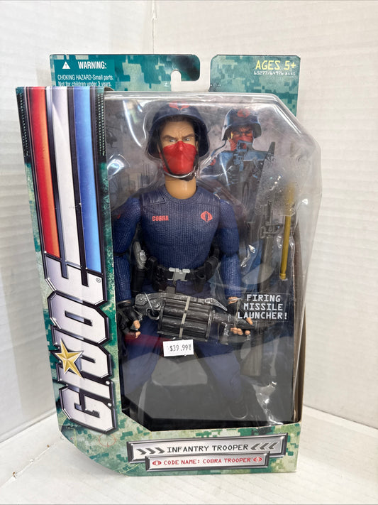 Vintage Hasbro GI Joe Infantry Trooper 12 Inch Figure Cobra Trooper Boxed 2007