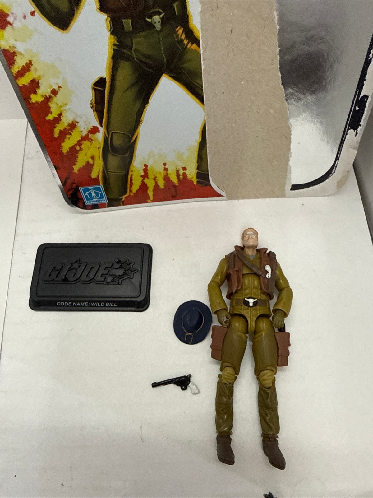 GI Joe 25th Wild Bill Helicopter Pilot 3.75" Figure Foil Card Hasbro 2008 Opened