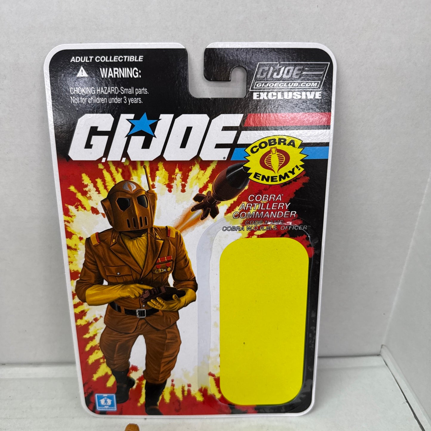 GI JOE ~ WORMS ~ MAGGOT DRIVER W.O.R.M.S. ~ MOC MOSC ~ FSS 6.0 COLLECTORS CLUB