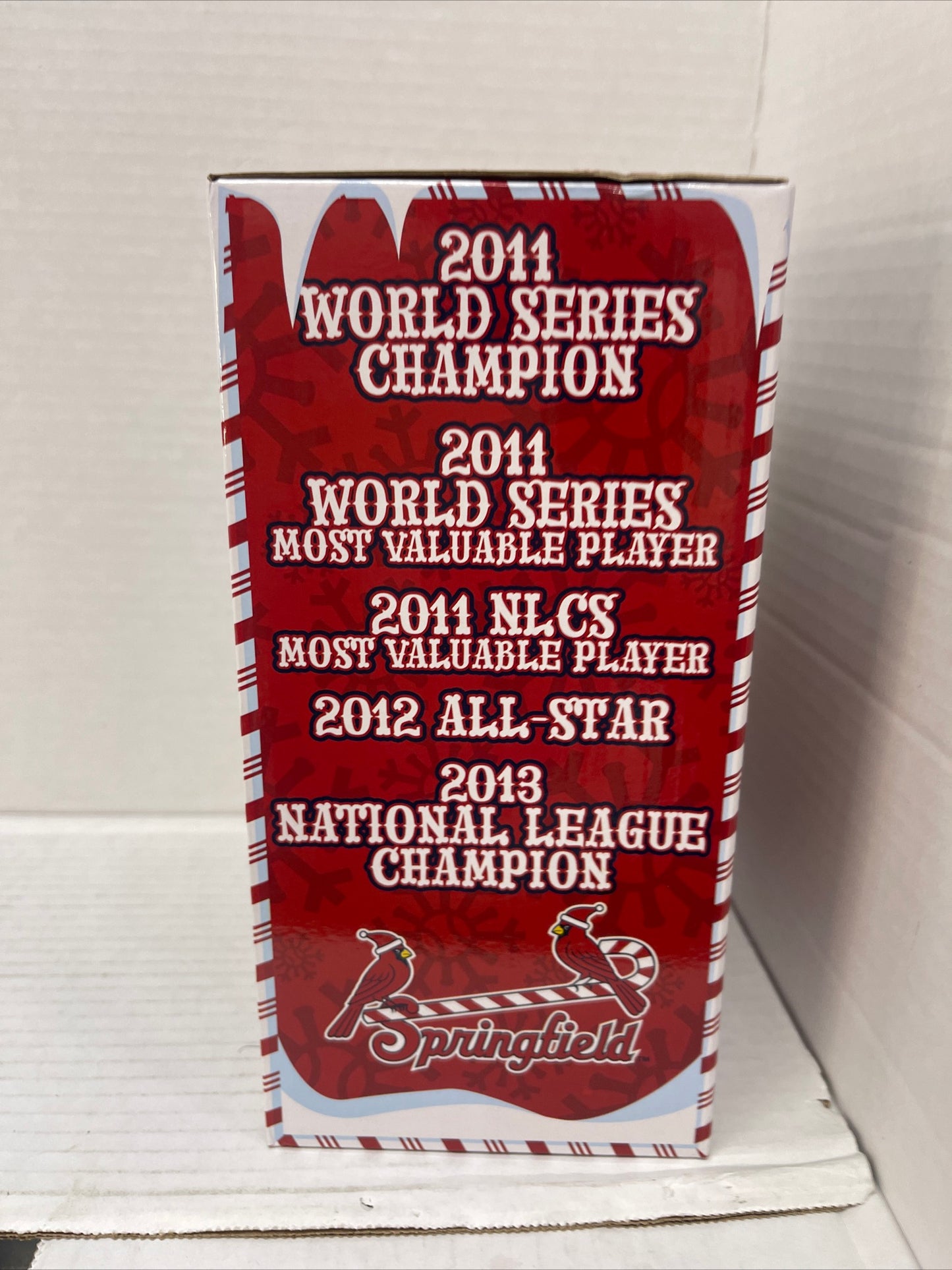 Springfield Cardinals -St Louis David Freese -Santa Bobblehead NEW!