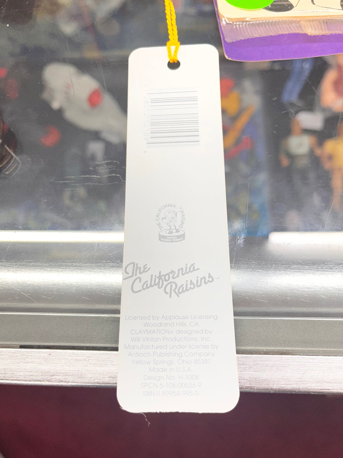 Vintage 80s California Raisins Bookmark- Friend- Claymation- 1988 Antioch H-1081