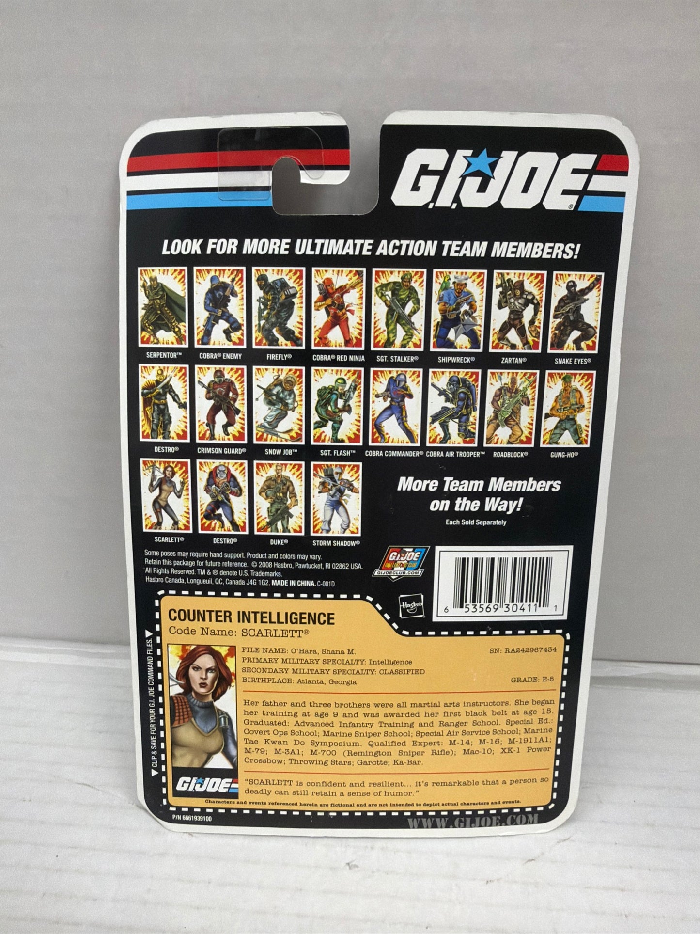 GI Joe Scarlett 25th Anniversary 3.75" inch action figure Hasbro