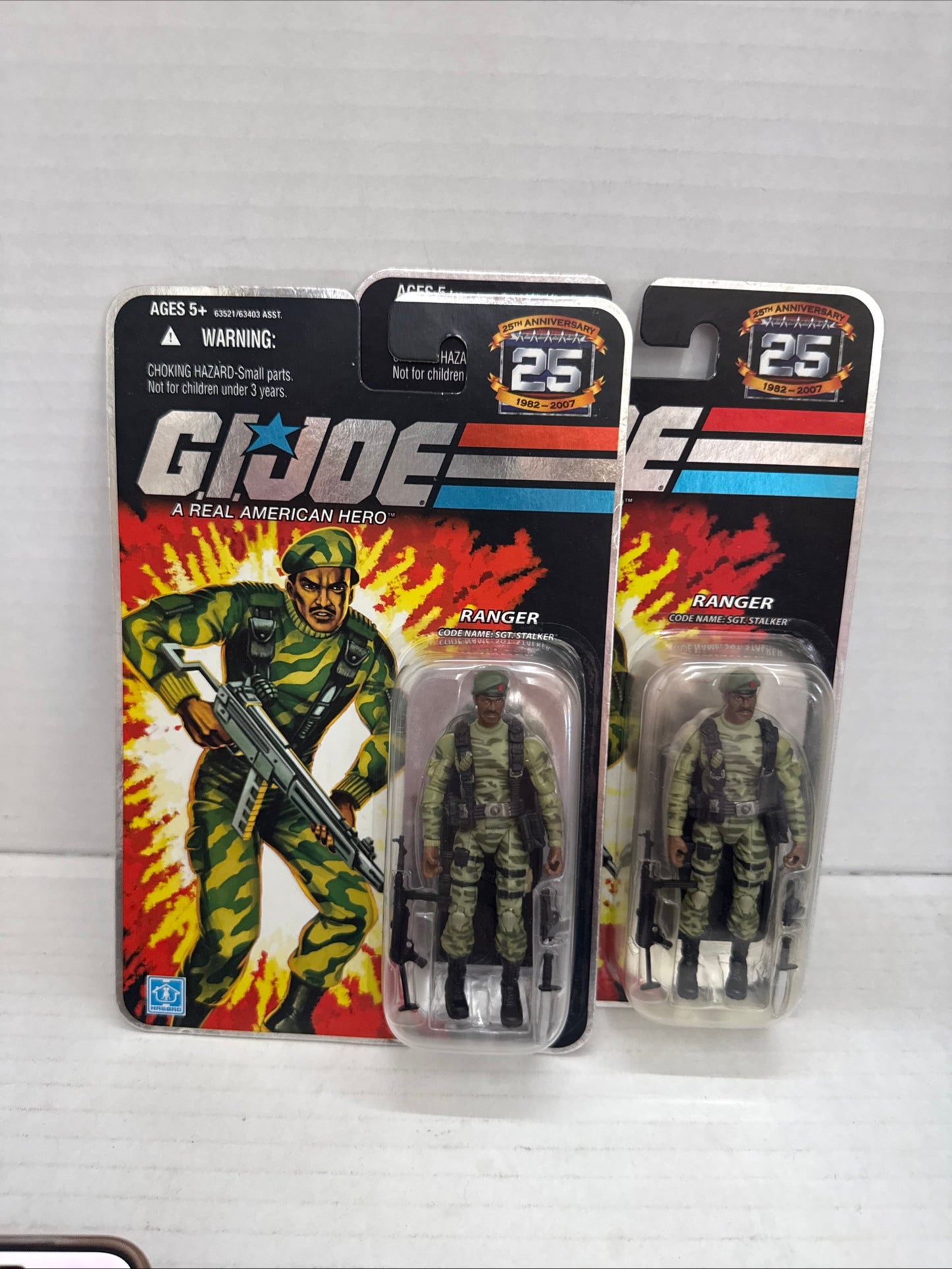GI Joe 25th Anniversary Ranger SGT Stalker 3.75 Inch Action Figure Foil Card