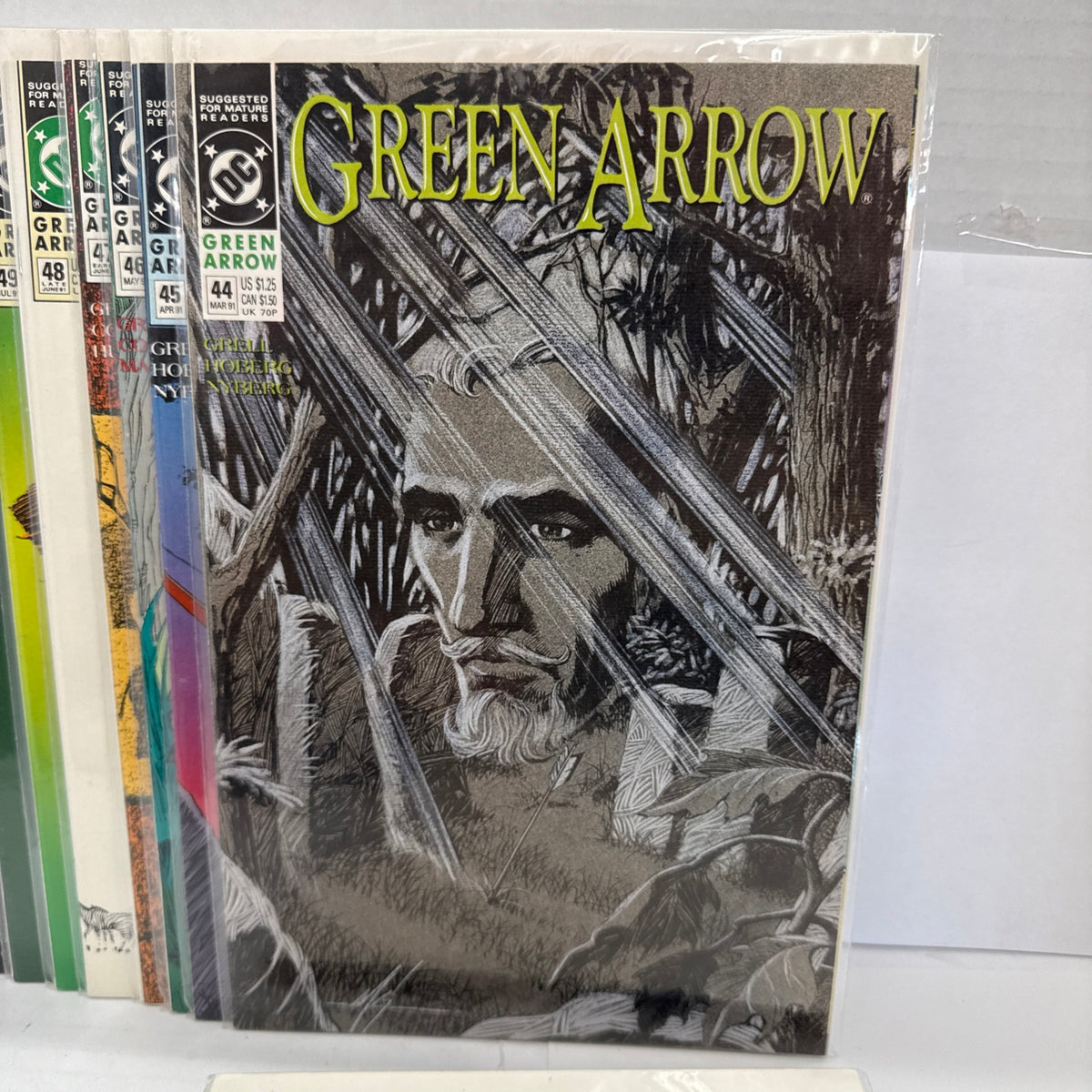 GREEN ARROW #43-55  (1991) DC COMICS RUN LOT OF 14. Grell Cowan Wray