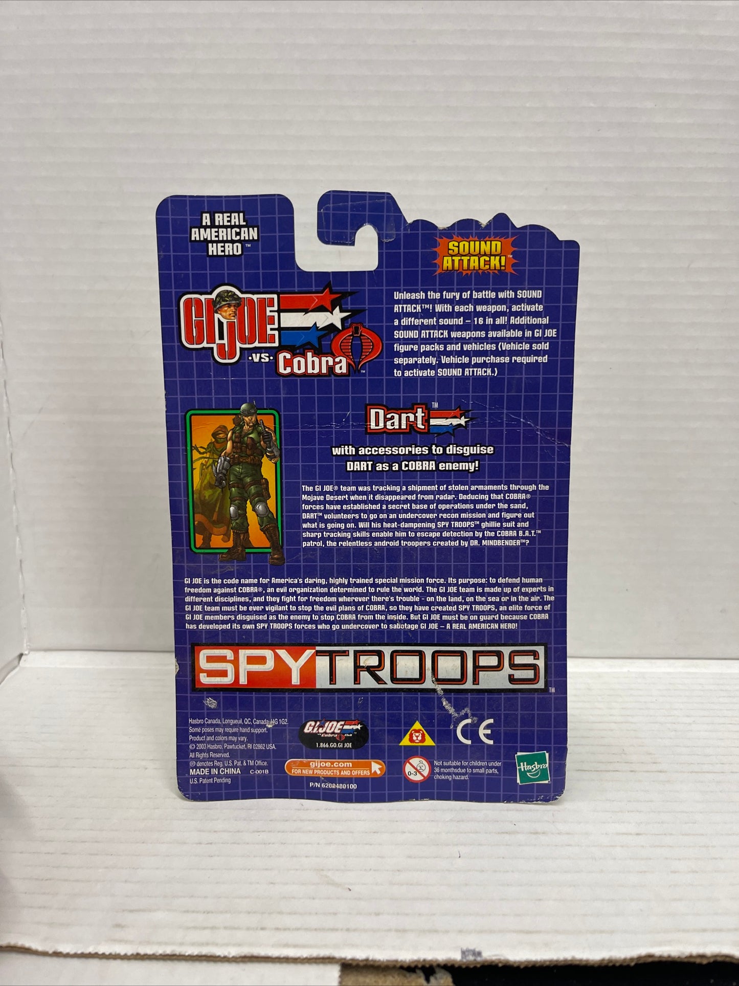 G 219 G.I. Joe vs Cobra Spy Troops Dart & Dr. Mindbender Figures New Sealed