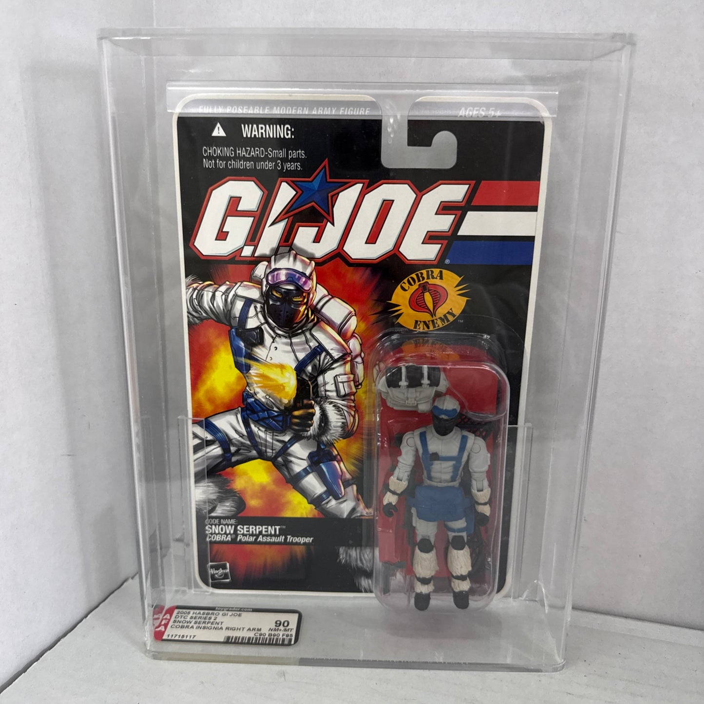 2005 GI Joe Snow Serpent DTC Series 2 AFA 90