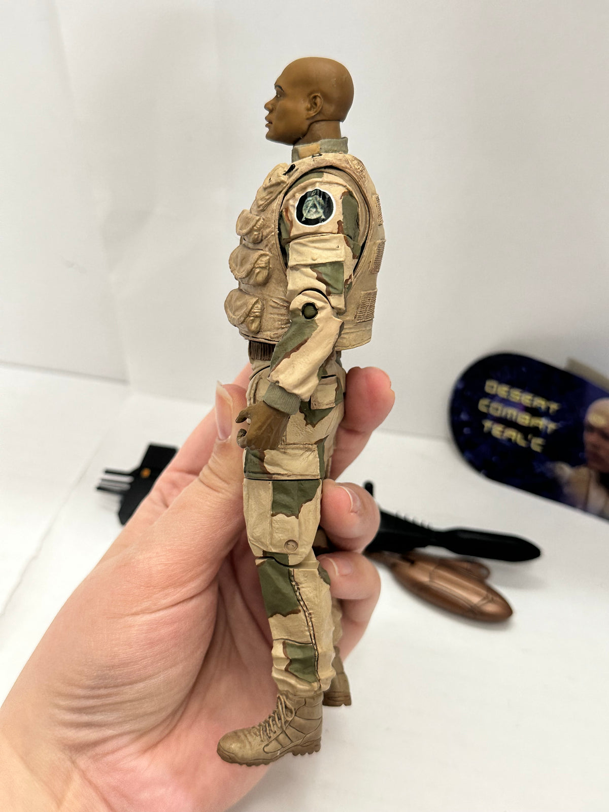 2007 Diamond Select Stargate SG-1 Desert Combat Teal'C figure Series 4