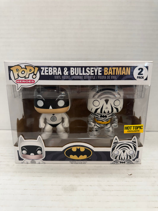 Funko Pop! Bullseye And Zebra Batman 2 Pack Hot Topic Exclusive