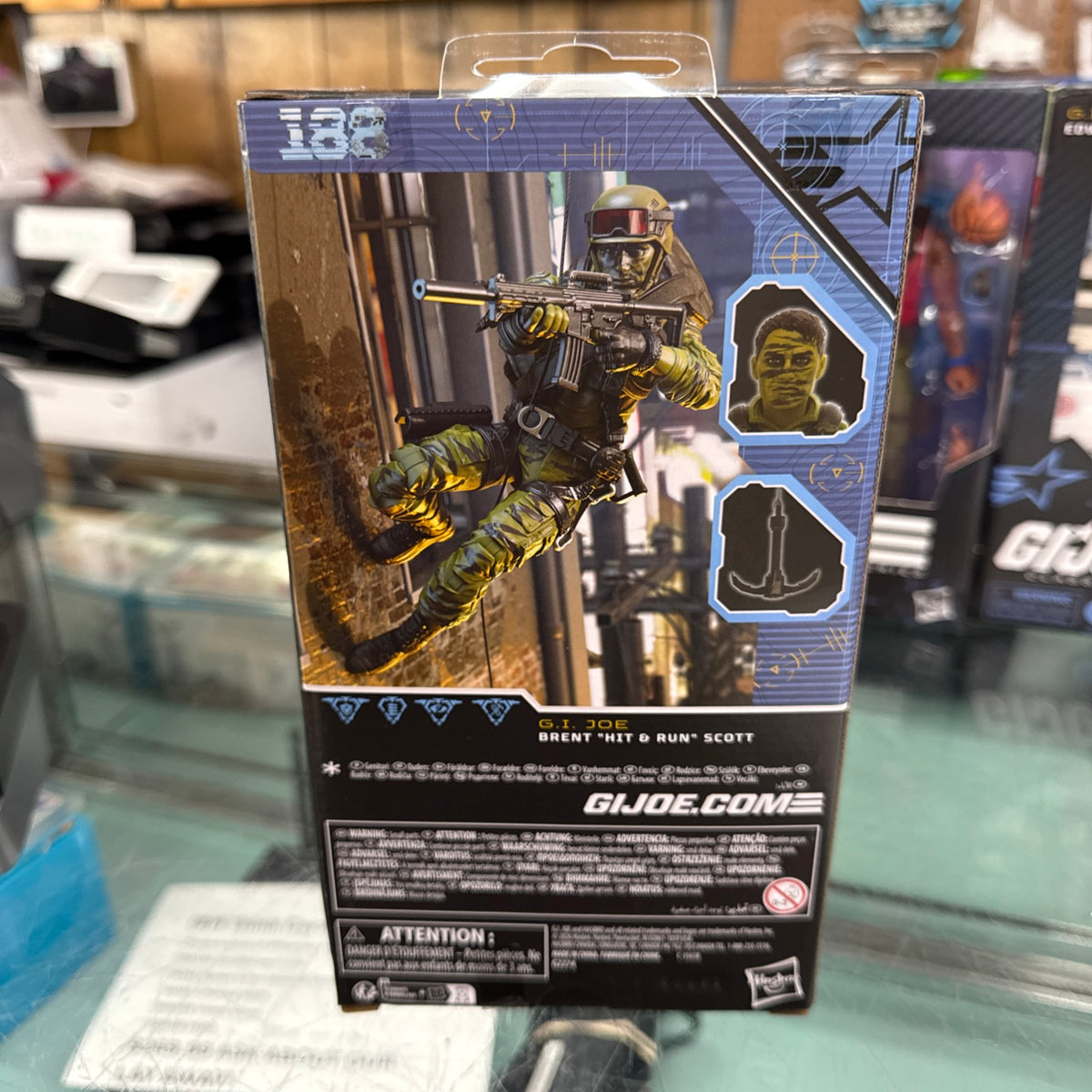 G.I. Joe Classified Series #188 Brent “Hit & Run” Scott 6" Action Figure In Hand