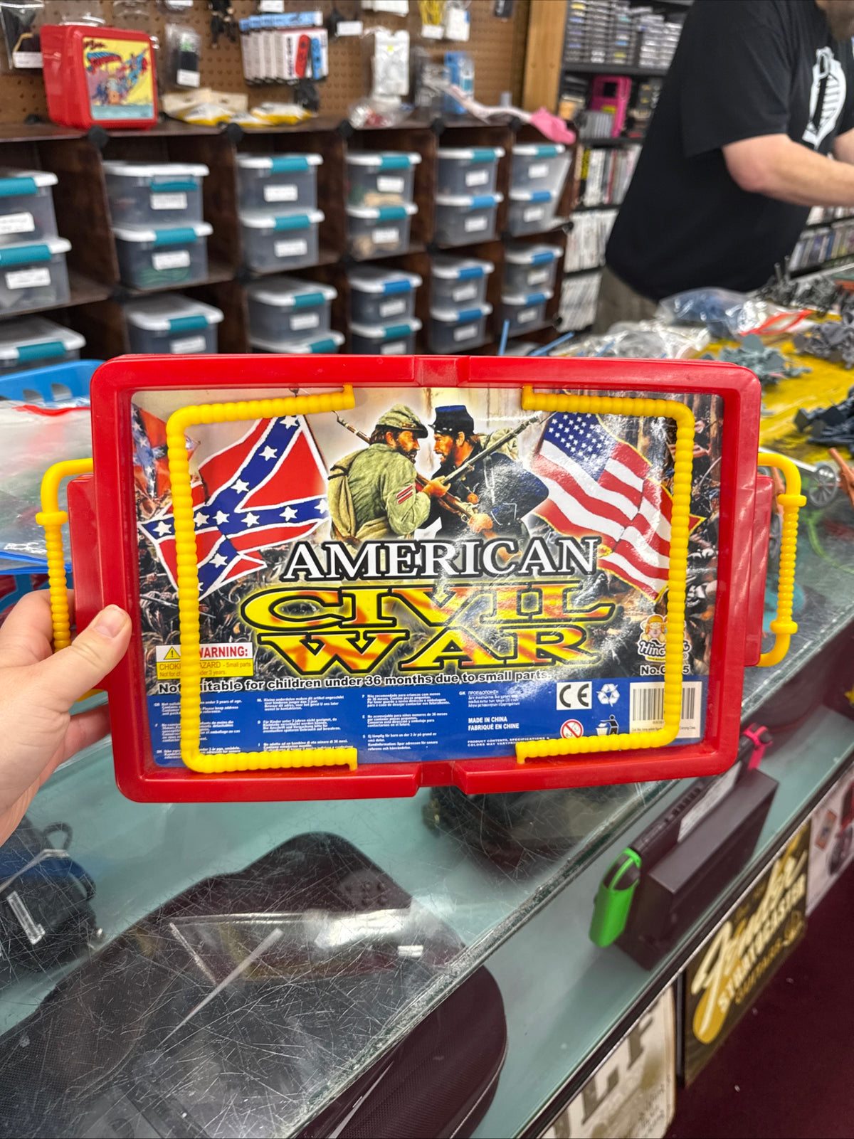 HingFat American Civil War Play Set of Over 150+ Pieces In Original Plastic Tub.