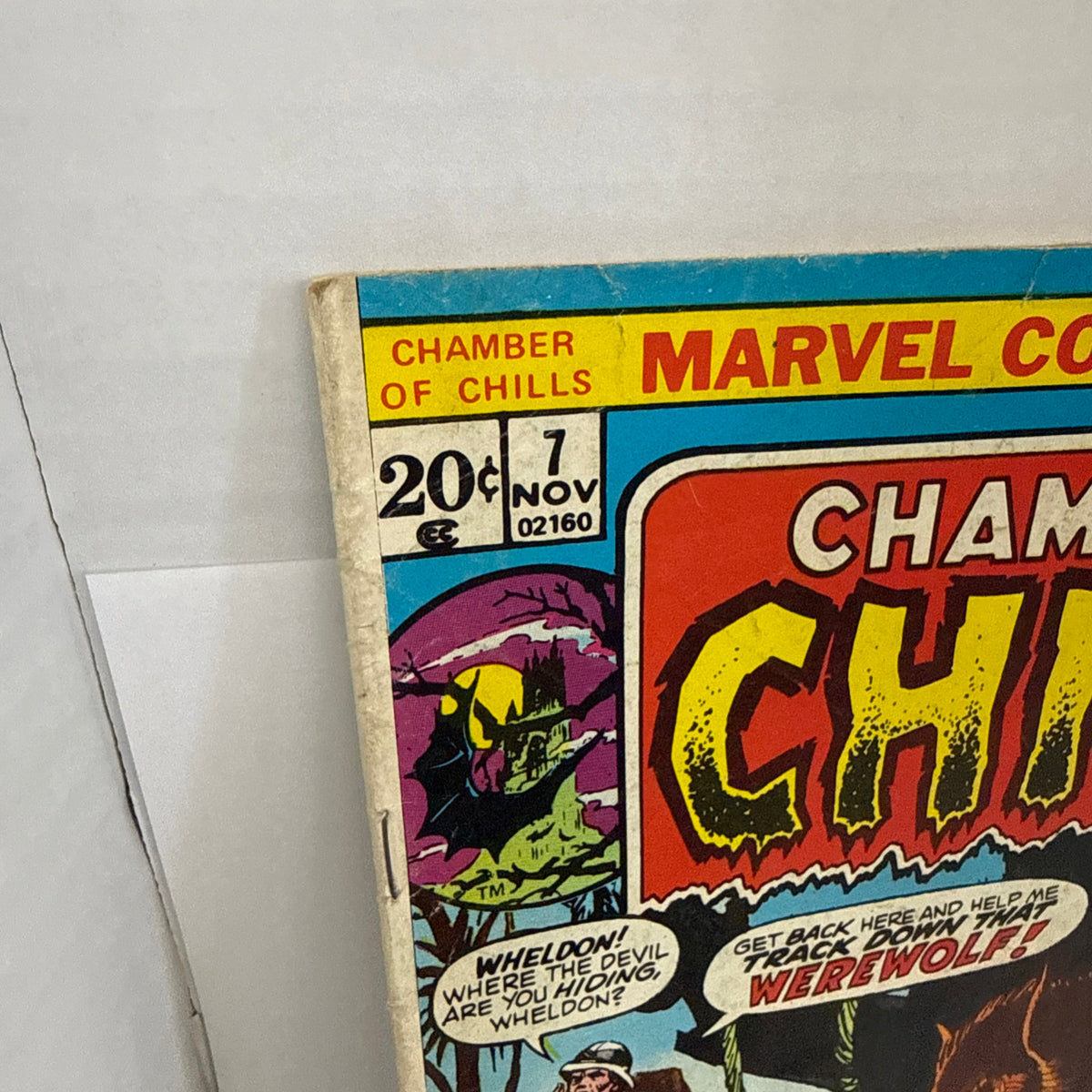 Chamber of Chills #7 1973 - Wilson Way-Too-Late Werewolf Cover