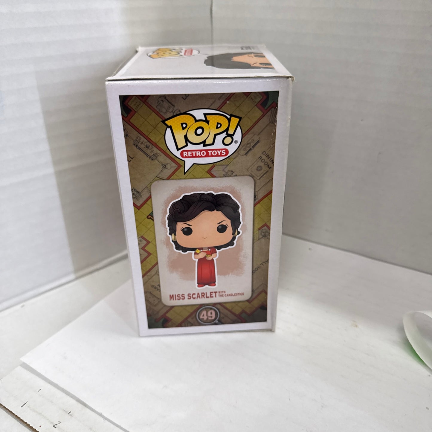 Retro Toys Clue Miss Scarlet w/ Candlestick #49 Box Damage