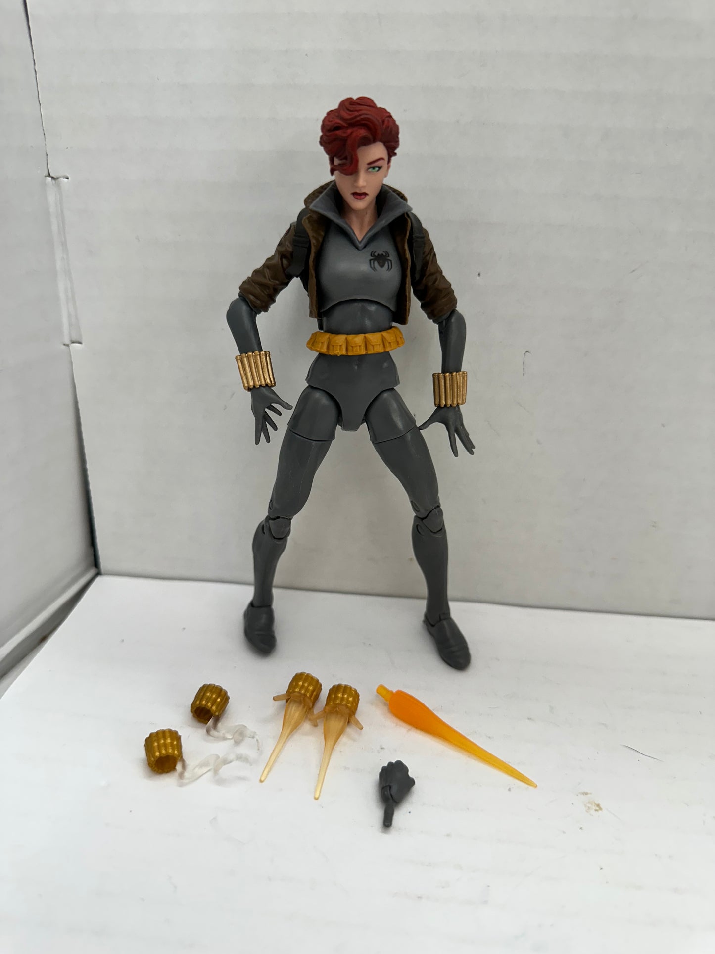 Marvel Legends Series Walmart Exclusive Black Widow Grey Suit Action Figure 6”