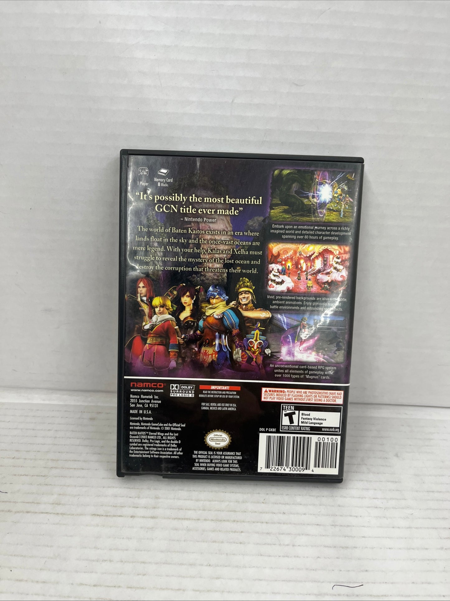 Baten Kaitos: Eternal Wings and The Lost Ocean (GameCube, GCN, 2001) CIB