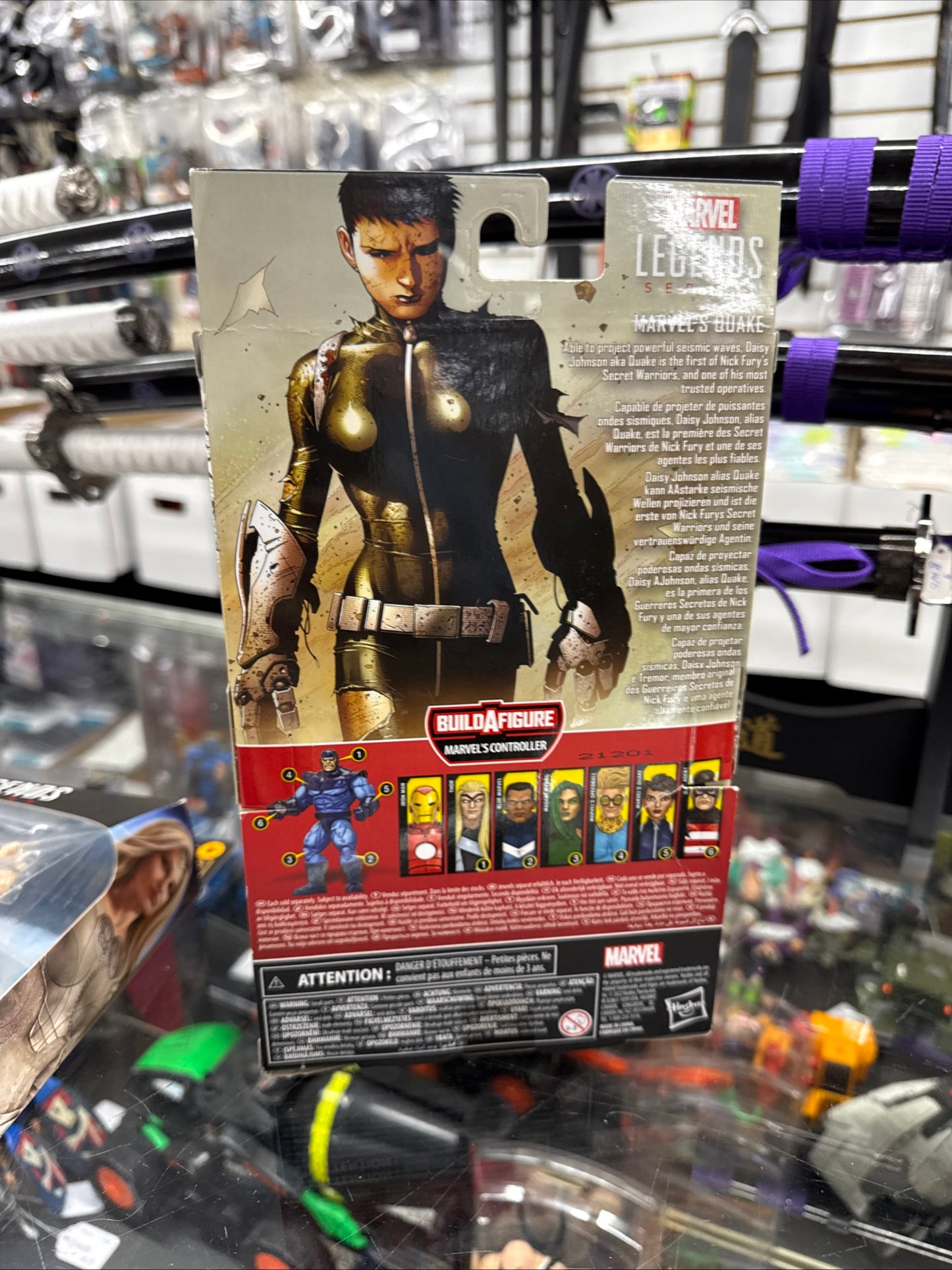 Marvel Legends QUAKE  Action Figure Controller BAF   NEW HASBRO