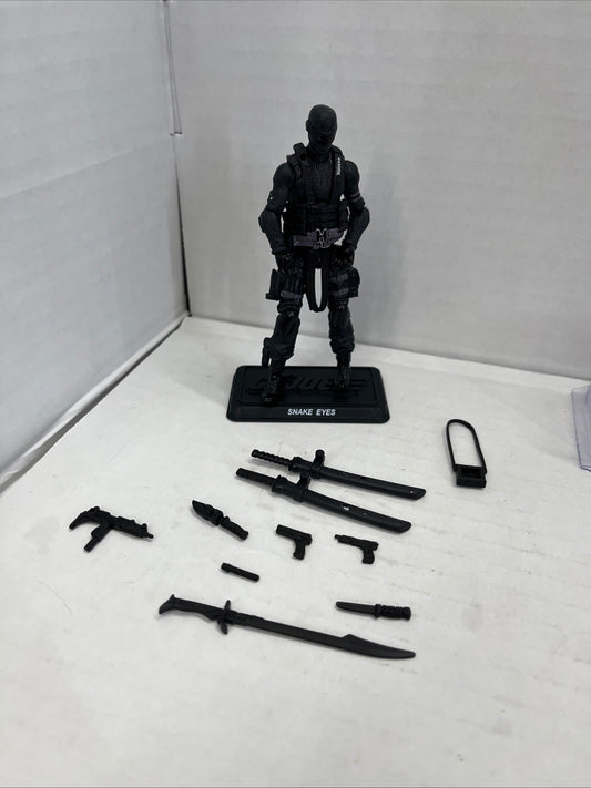 2016 G.I. Joe Snake Eyes figure complete 50th Anniversary NOT COMP