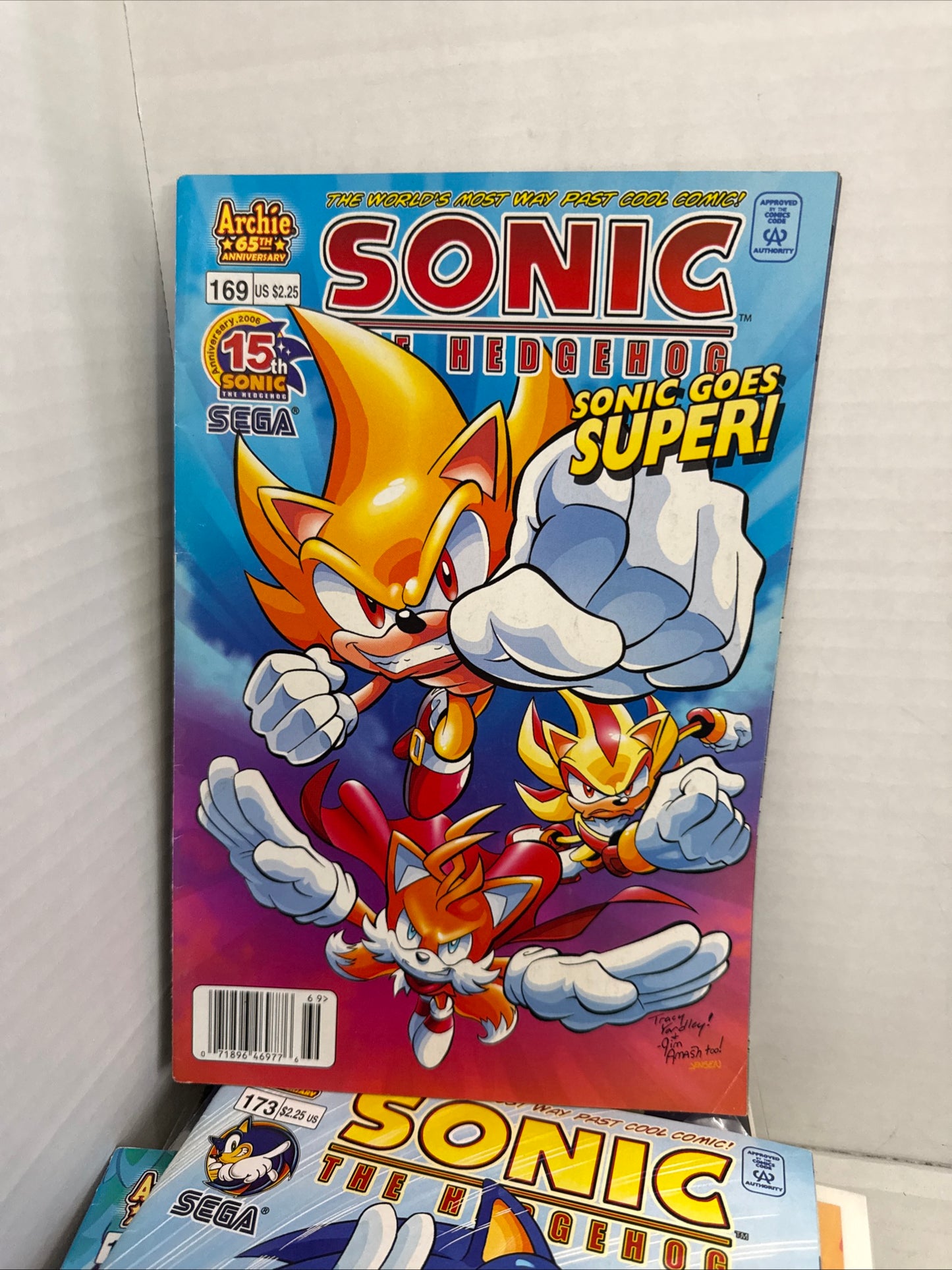 Sonic The Hedgehog #169 Comic Book - w/ 3D Glasses - Super Sonic & Super Shadow!