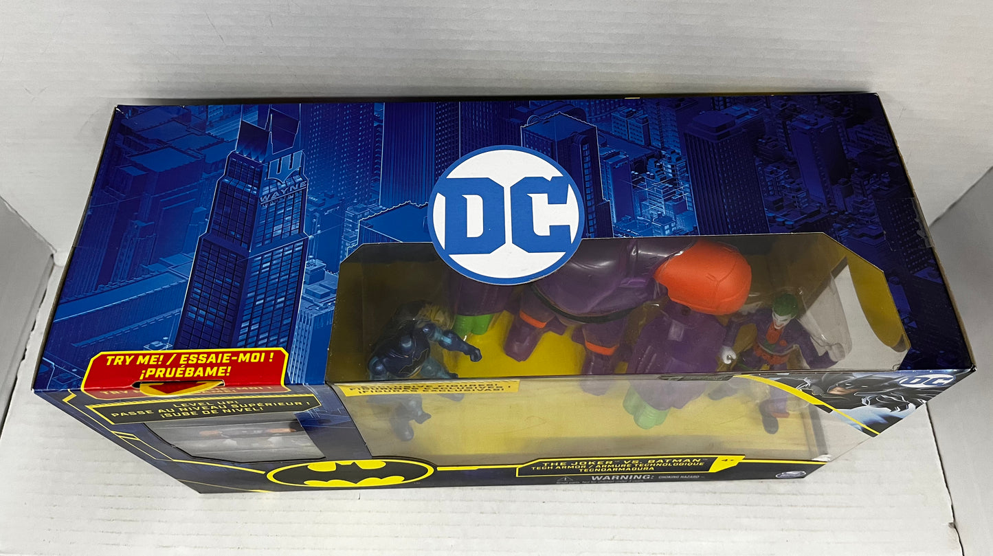 (DC) Comics (The Joker Vs Batman) Action Figure Set Tech Armor 1st Edition