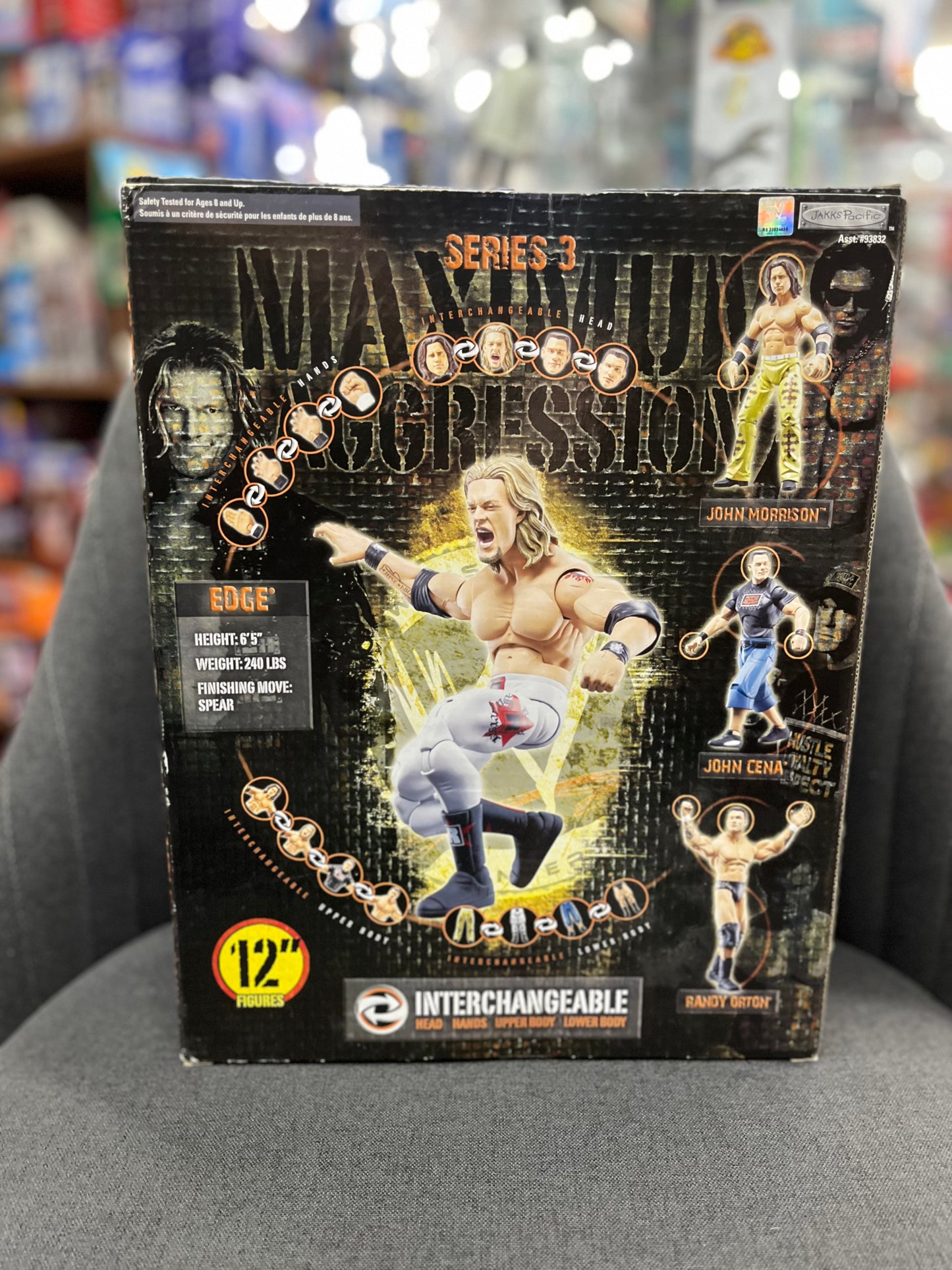 Toy Figure JAKKS WWE Maximum Aggression Series 3 Edge with Box