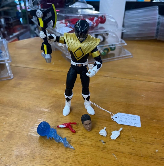 lPower Rangers Lightning Collection Black ranger figure