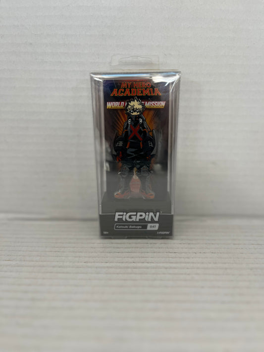 FiGPiN My Hero Academia : World Heroes Mission - Katsuki Bakugo # 841 **NEW**