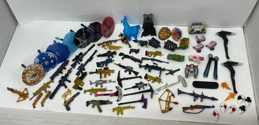 LOT of WEAPONS / ACCESSORIES for FORTNITE Figures - 72 Pieces