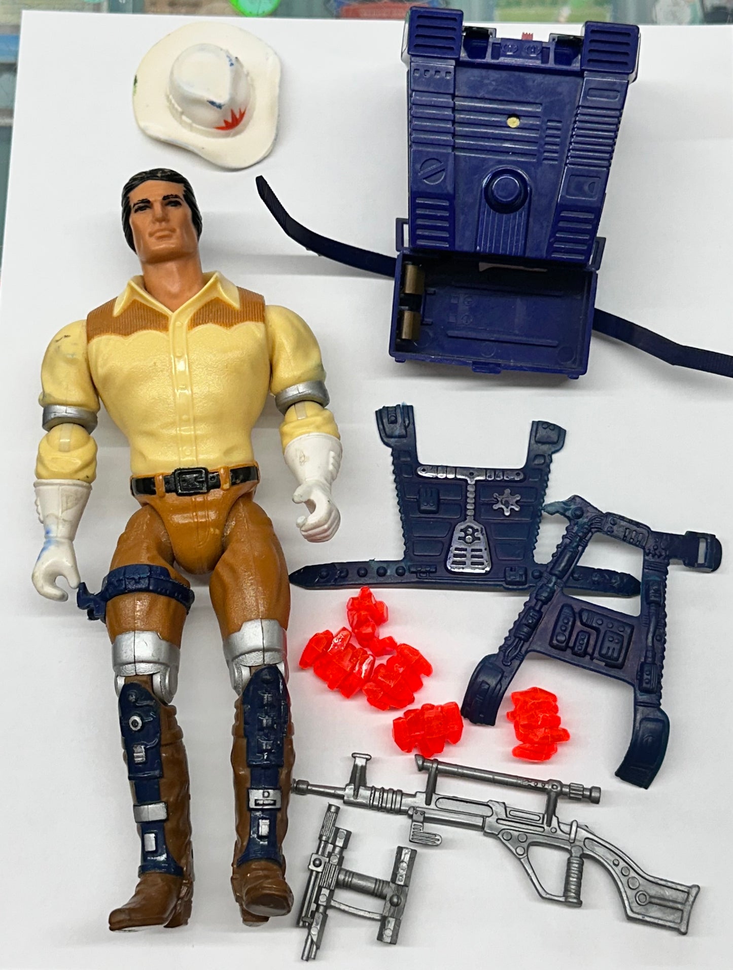 Complete Quick Draw Action Marshall BraveStarr 1986 Mattel Vintage Action Figure