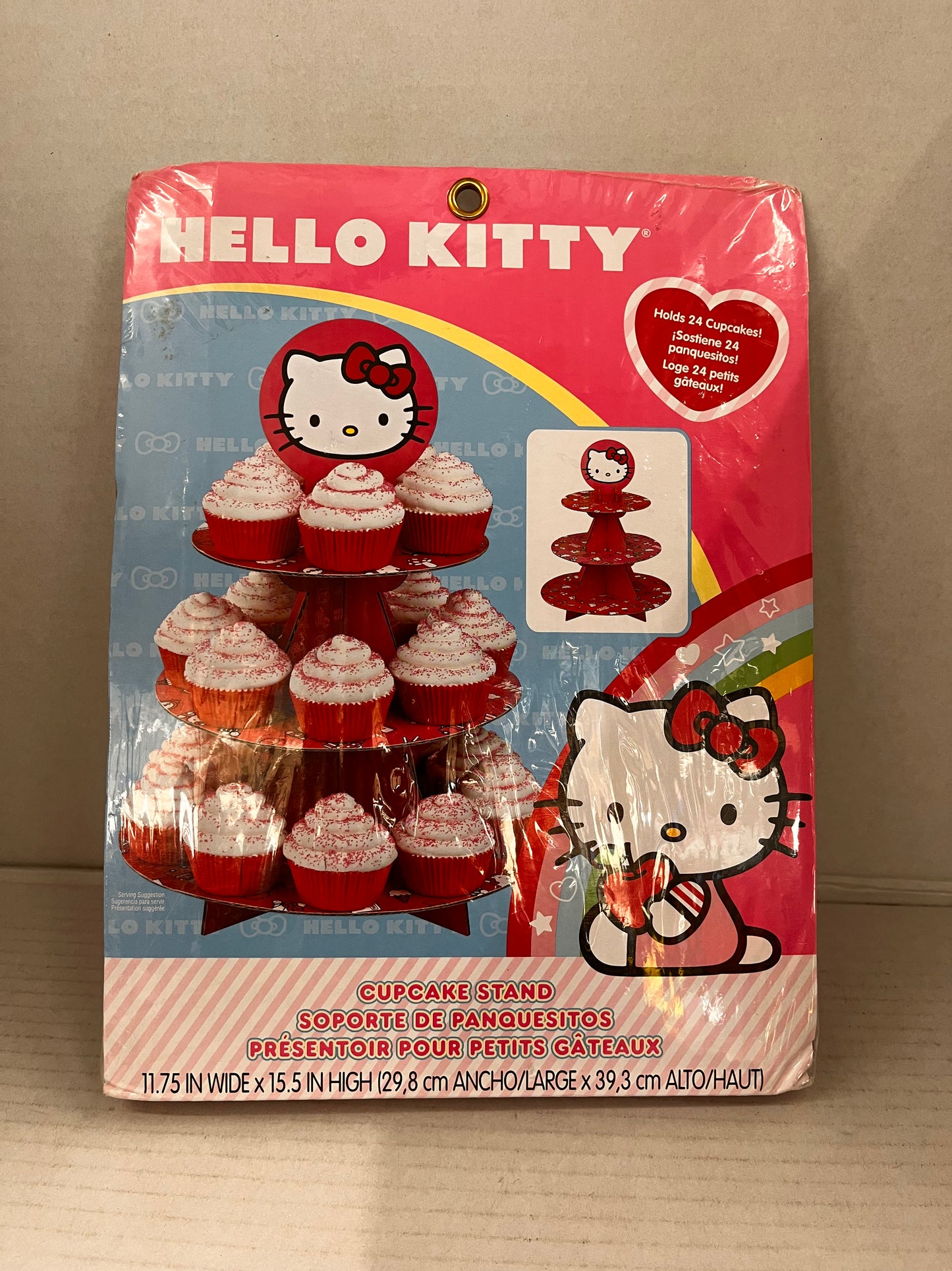 HELLO KITTY CUPCAKE STAND Holds 24 Cupcakes