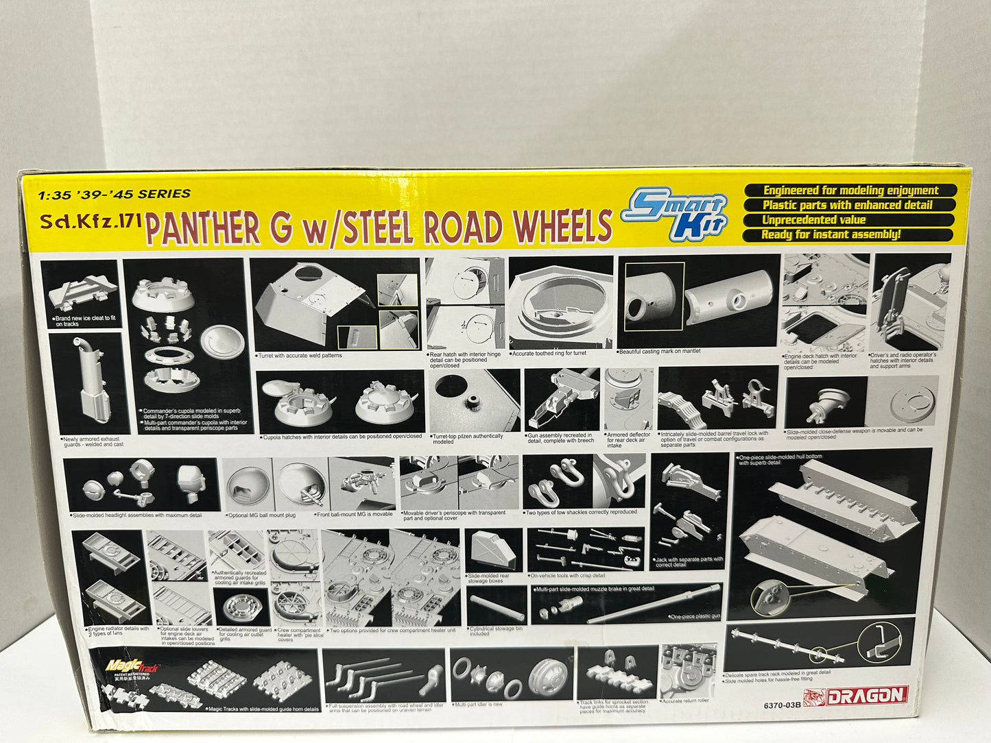 Dragon Sd.Kfz.171 Panther G W/Steel Road Wheels Kit# 6370 (1:35) Smart Kit