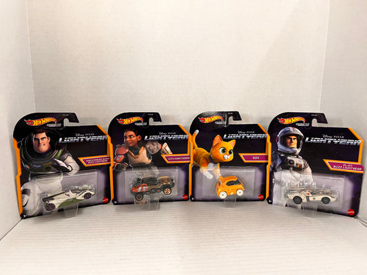 Lot of 4 Hot Wheels Disney Pixar Lightyear Character Cars