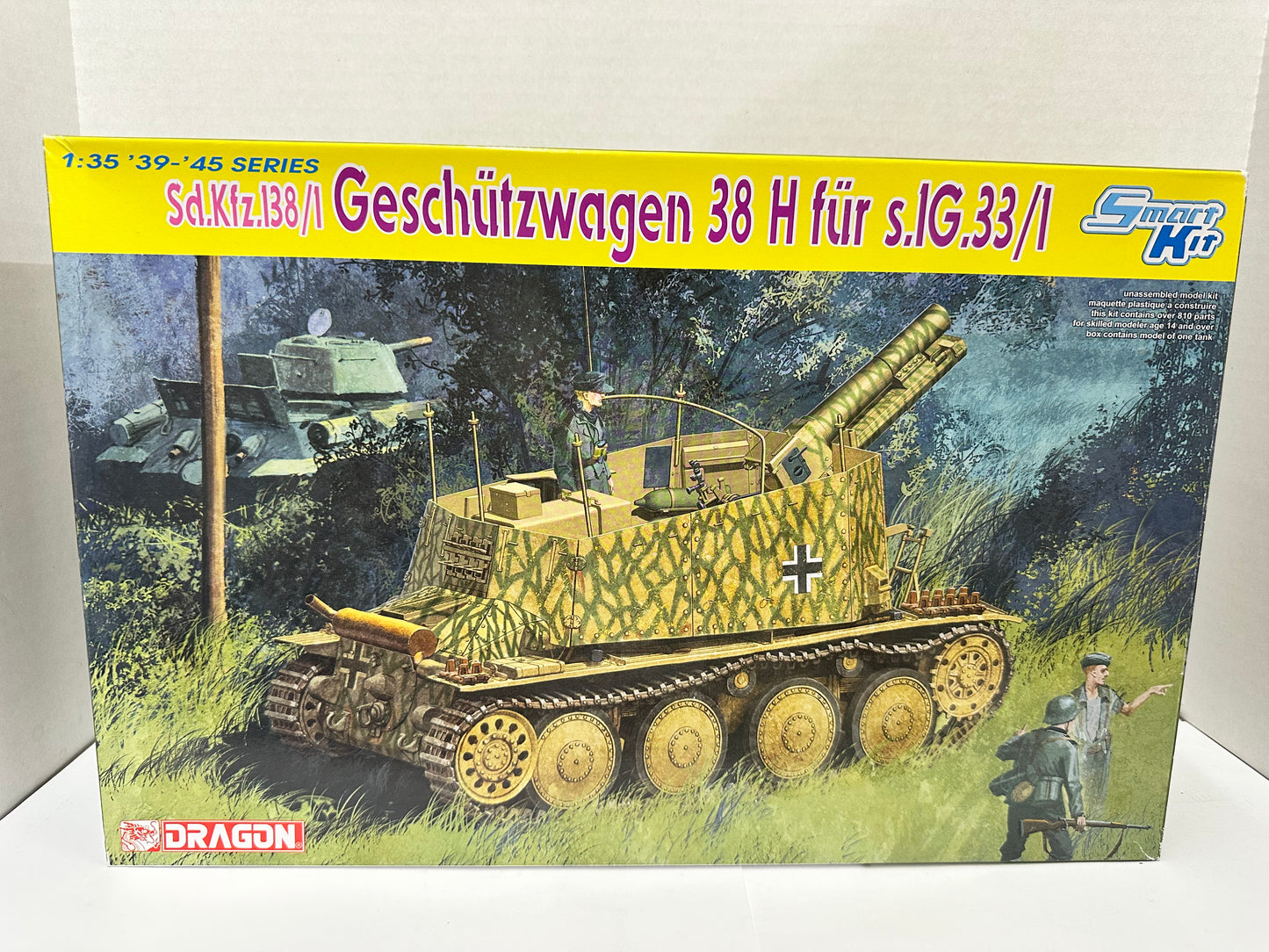 DRAGON 1:35~1/35 Sd.Kfz 138/1 GESCHUTZWAGEN 38 H FUR SIG.33/1 #6470-03 Smart Kit