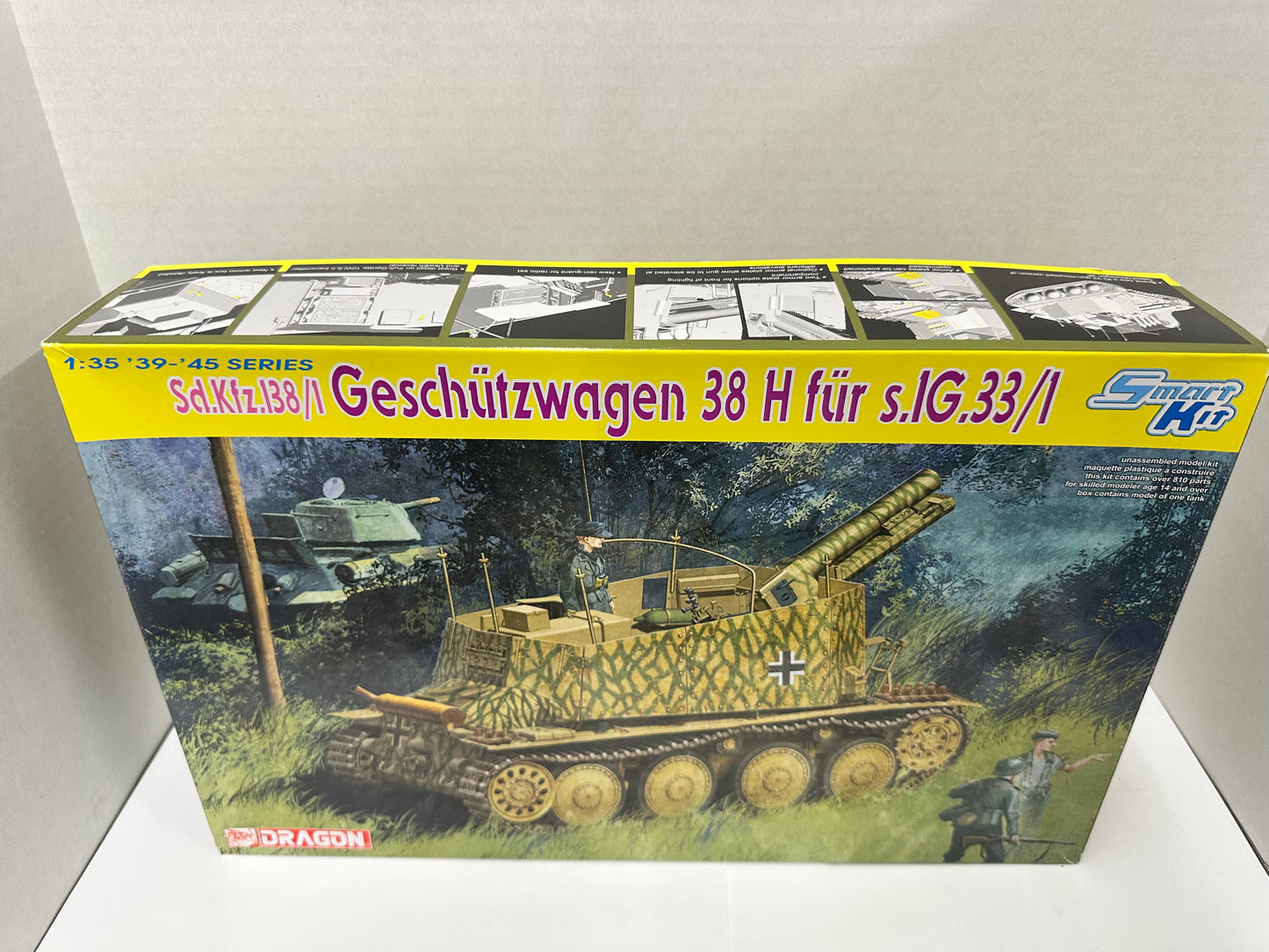 DRAGON 1:35~1/35 Sd.Kfz 138/1 GESCHUTZWAGEN 38 H FUR SIG.33/1 #6470-03 Smart Kit