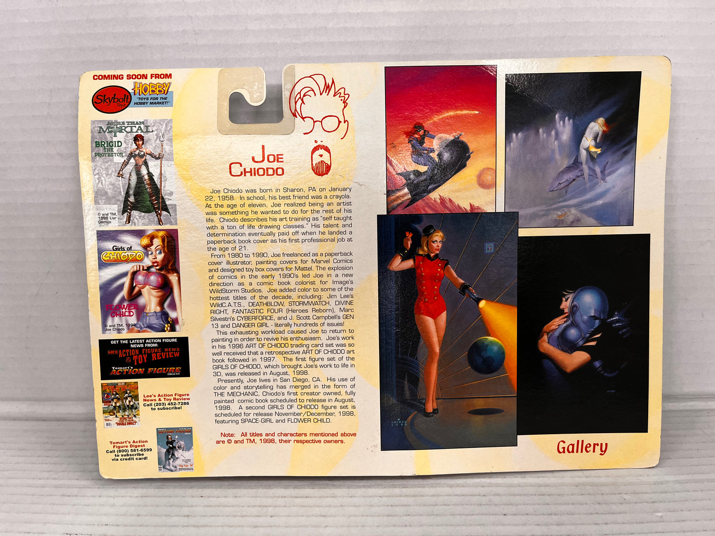GIRLS of CHIODO Series I BIKINI BABE Action Signed Figurine MOC 1998 SkyBolt Joe