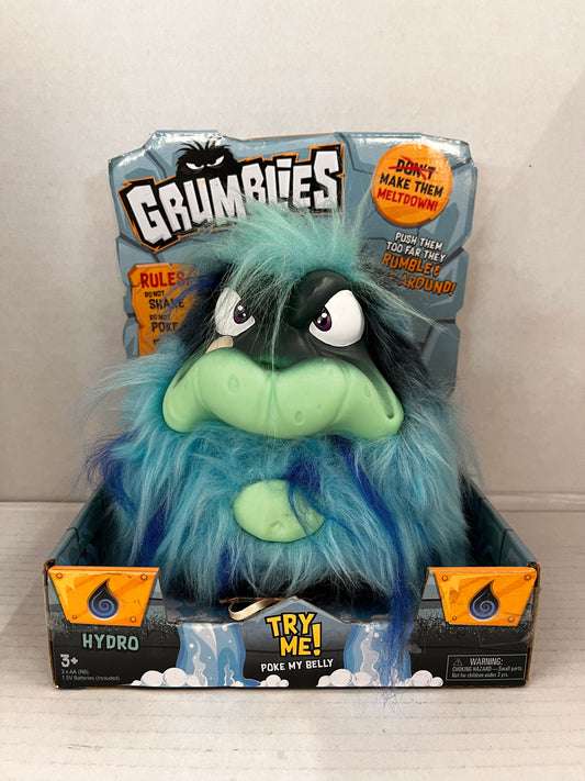 Pomsies Grumblies Hydro Plush Interactive Surfer Toy - Blue