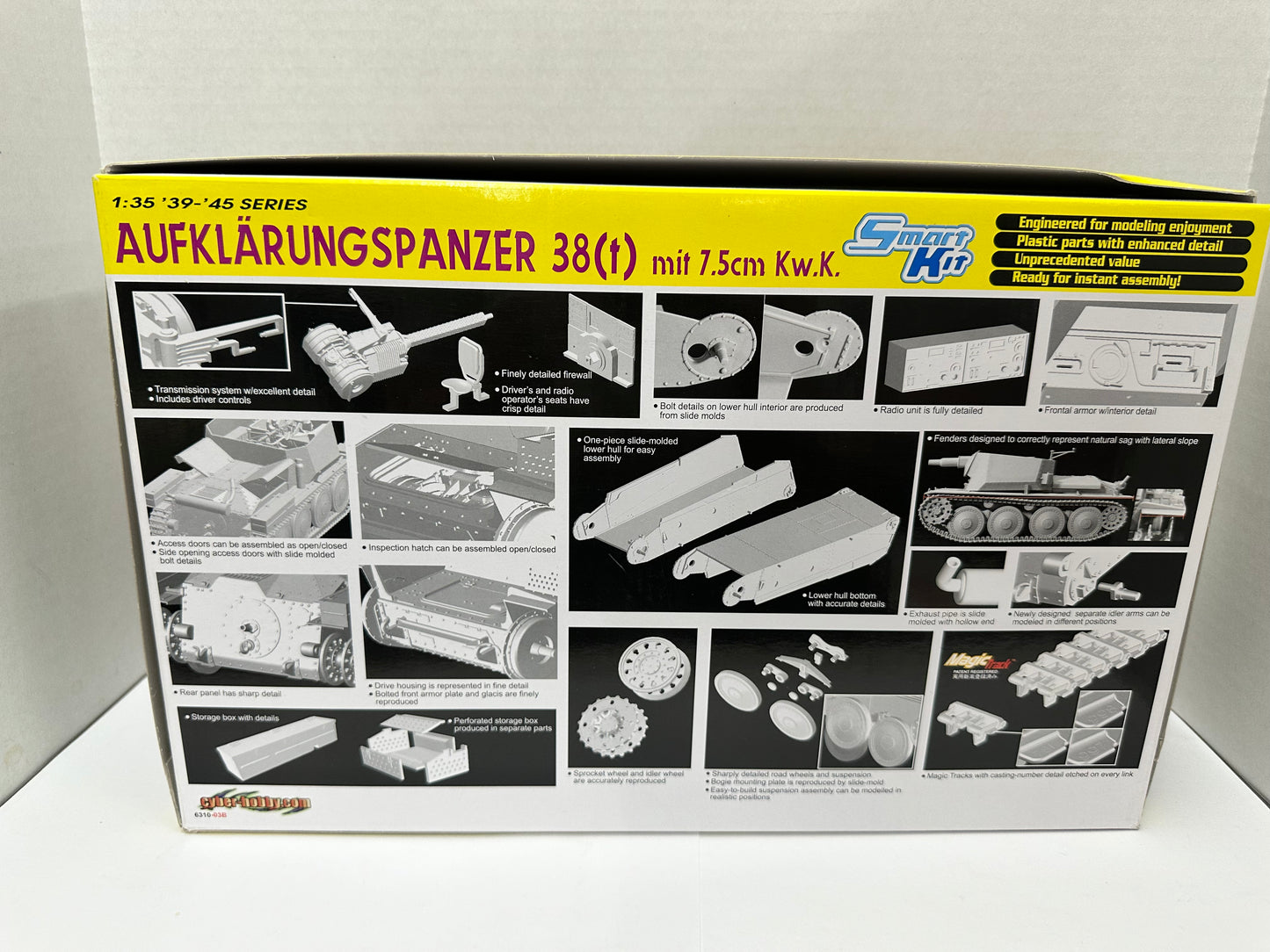 Cyber Hobby 1/35th Aufklarungspanzer 38t mit 7.5cm KwK Kit No. 6310