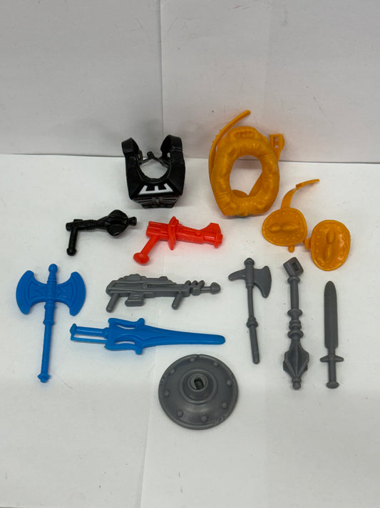 Vintage HE-MAN MOTU Masters of the Universe Weapons Pack Near Complete #3