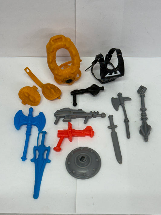 Vintage HE-MAN MOTU Masters of the Universe Weapons Pack Near Complete #4