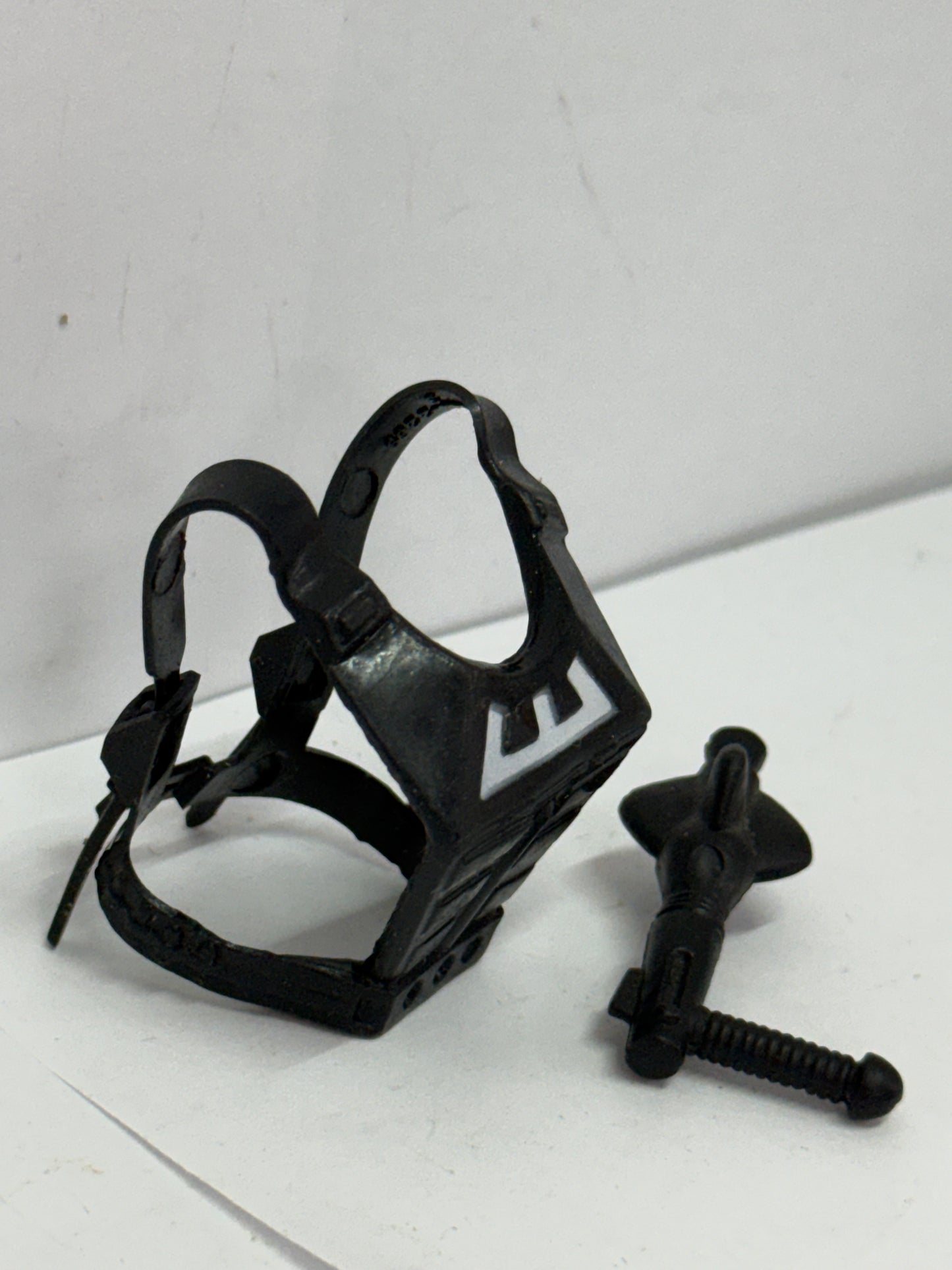 Vintage He-Man MOTU ZODAC Black Ray GUN & Harness Chest ARMOR 1981 Weapon #1