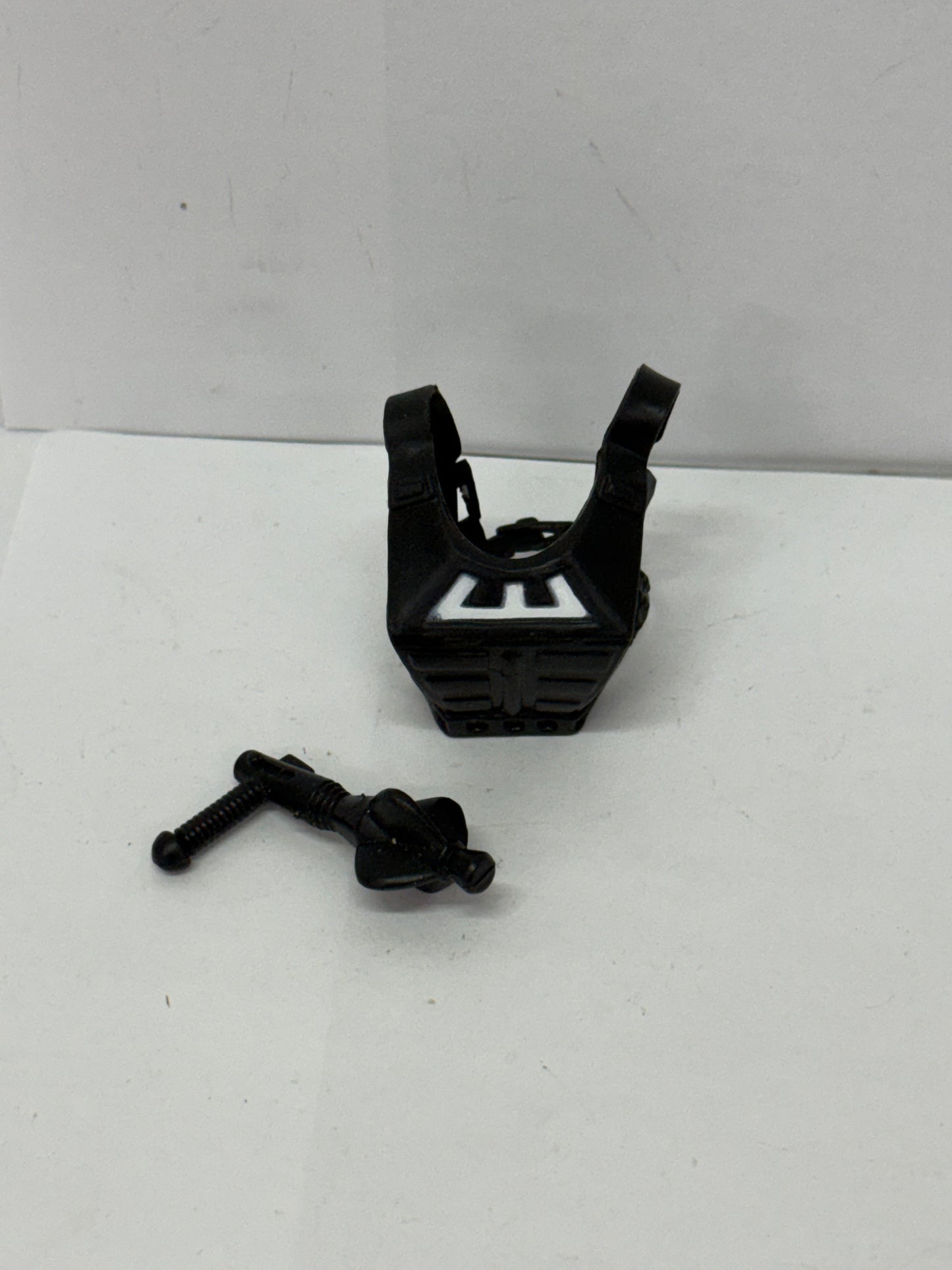 Vintage He-Man MOTU ZODAC Black Ray GUN & Harness Chest ARMOR 1981 Weapon #2