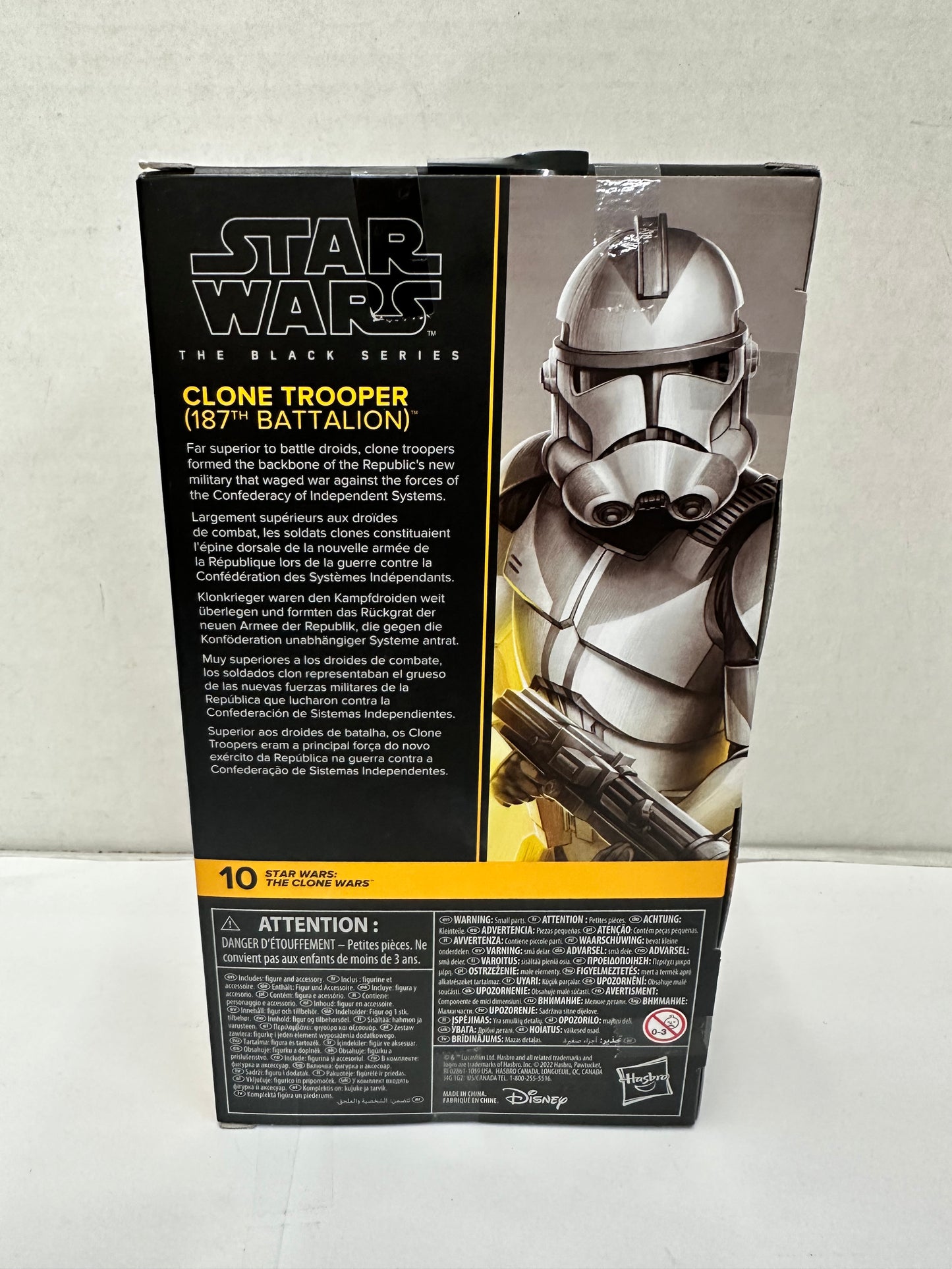 Star Wars Black Series CLONE TROOPER (187th) The Clone Wars #10 6" Figure