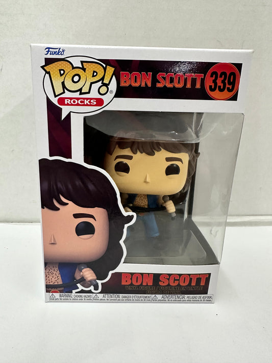 Funko Pop! Rocks Bon Scott #339 Singer Vinyl Figure  W188