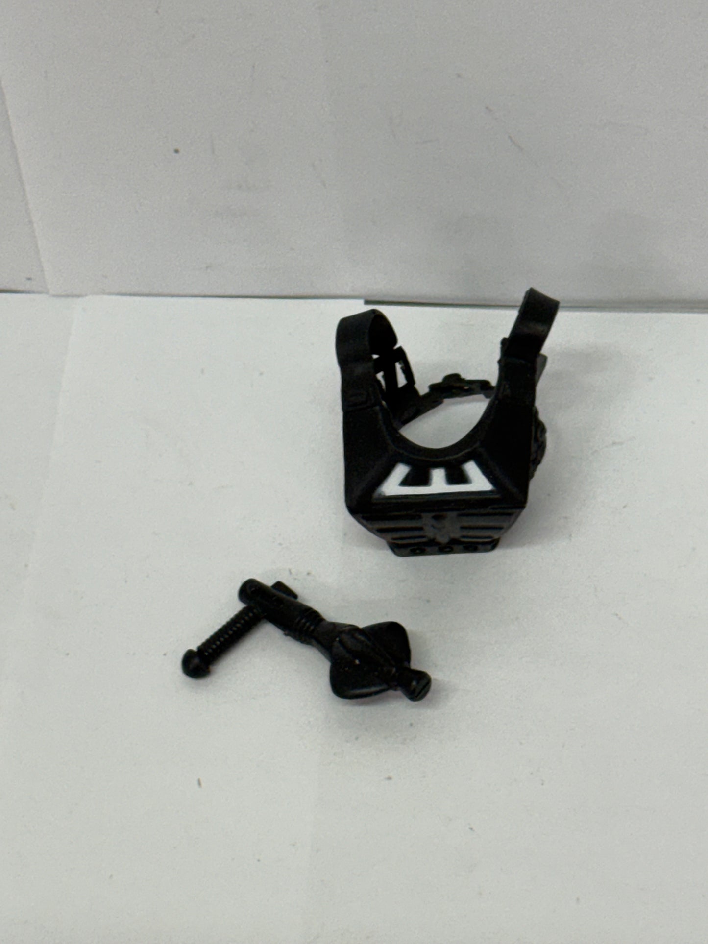 Vintage He-Man MOTU ZODAC Black Ray GUN & Harness Chest ARMOR 1981 Weapon #2