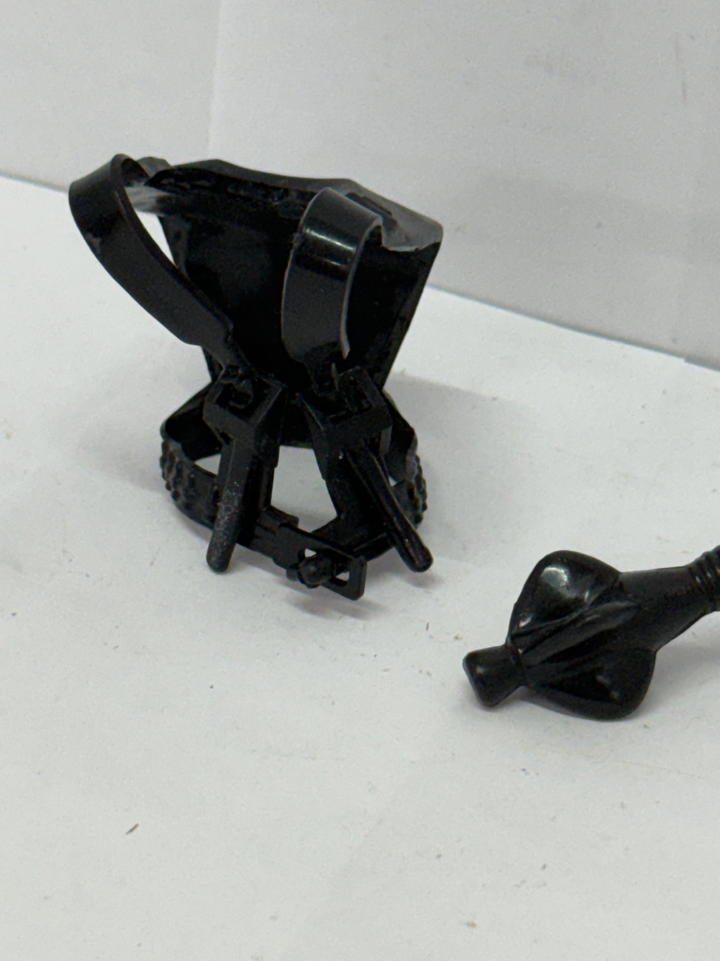 Vintage He-Man MOTU ZODAC Black Ray GUN & Harness Chest ARMOR 1981 Weapon #3