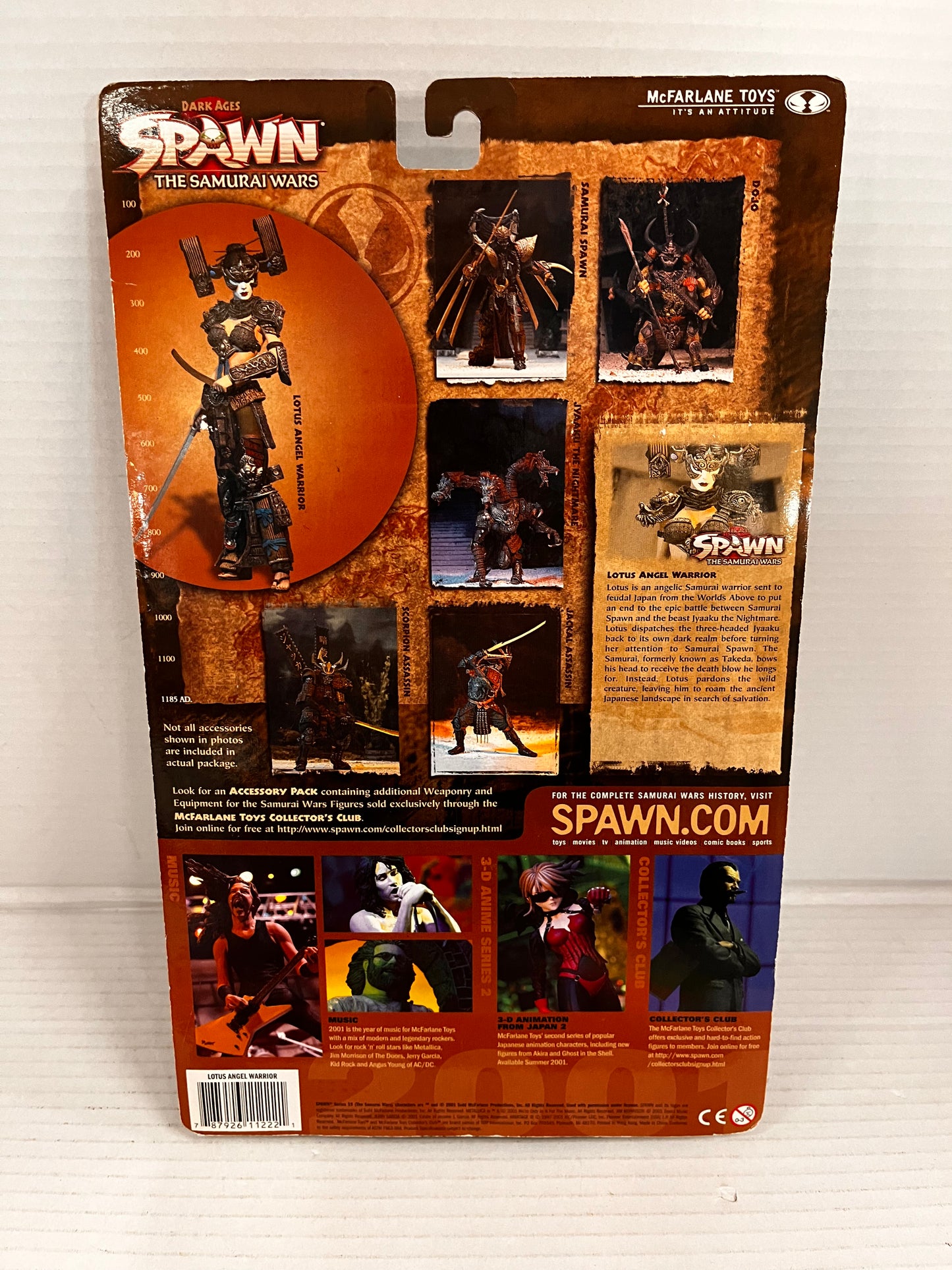 McFarlane Toys Lotus Angel Warrior Action Figure Dark Ages Spawn Samurai Wars